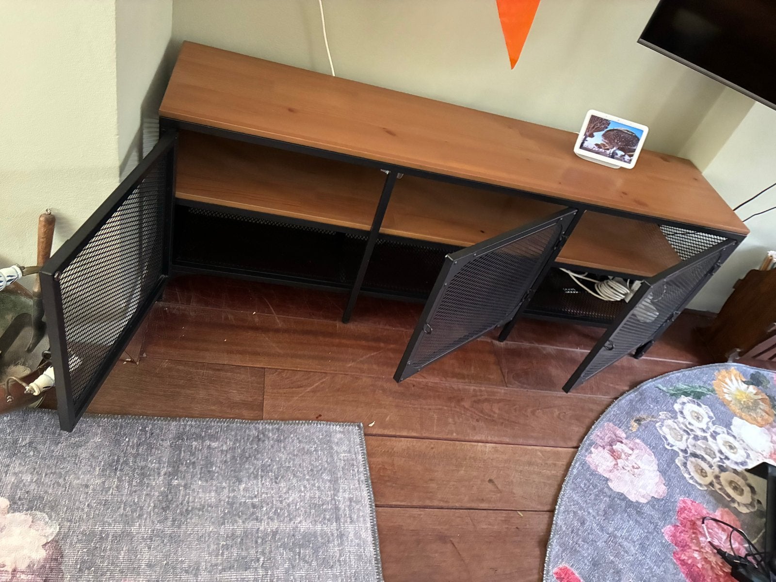 IKEA FJÄLLBO TV-meubel - Industrieel design, Ophalen, Gebruikt, 100 tot 150 cm, Minder dan 100 cm