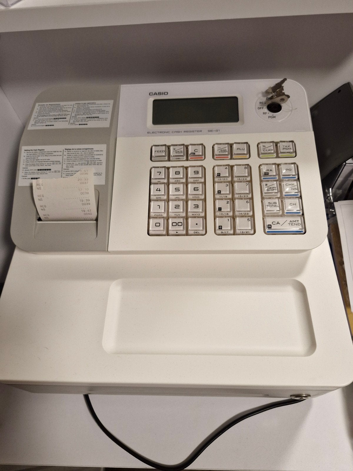 Casio SE-G1-1 Elektronische Kassa - Compact en Betrouwbaar, Ophalen of Verzenden
