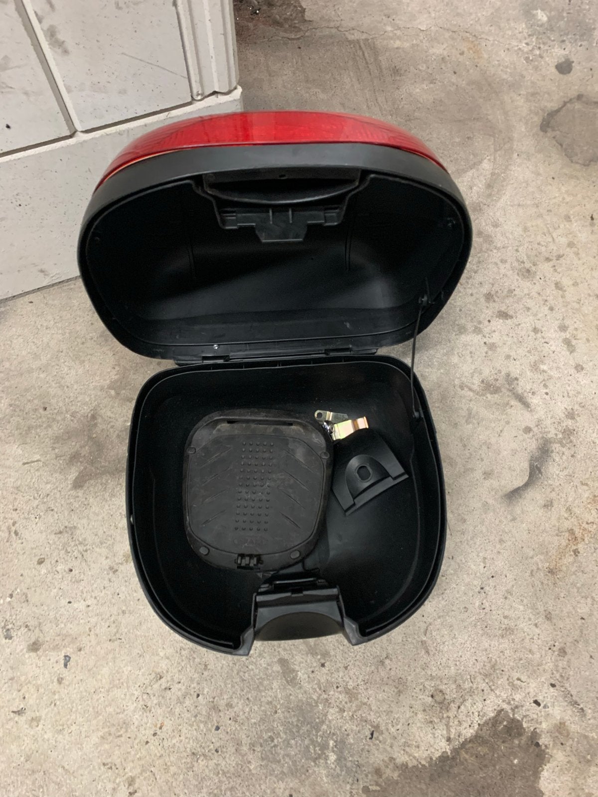 SHAD Topkoffer Scooter/Motor - Zwart met rood achterlicht, Ophalen of Verzenden, Gebruikt
