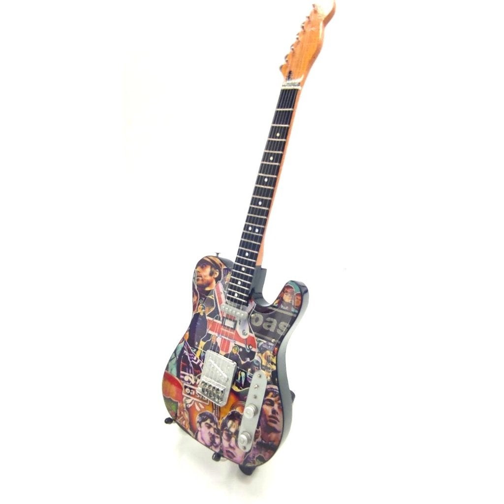 Noel Gallagher Oasis miniatuur gitaar 25cm mini guitar deco, Info@deconoord.nl, Deco Noord, Nieuw, Ophalen of Verzenden