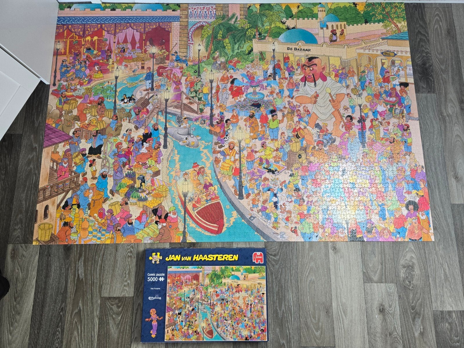Jan van Haasteren Efteling Fata Morgana 5000 stukjes complee, Ophalen of Verzenden, Meer dan 1500 stukjes, Zo goed als nieuw, Legpuzzel