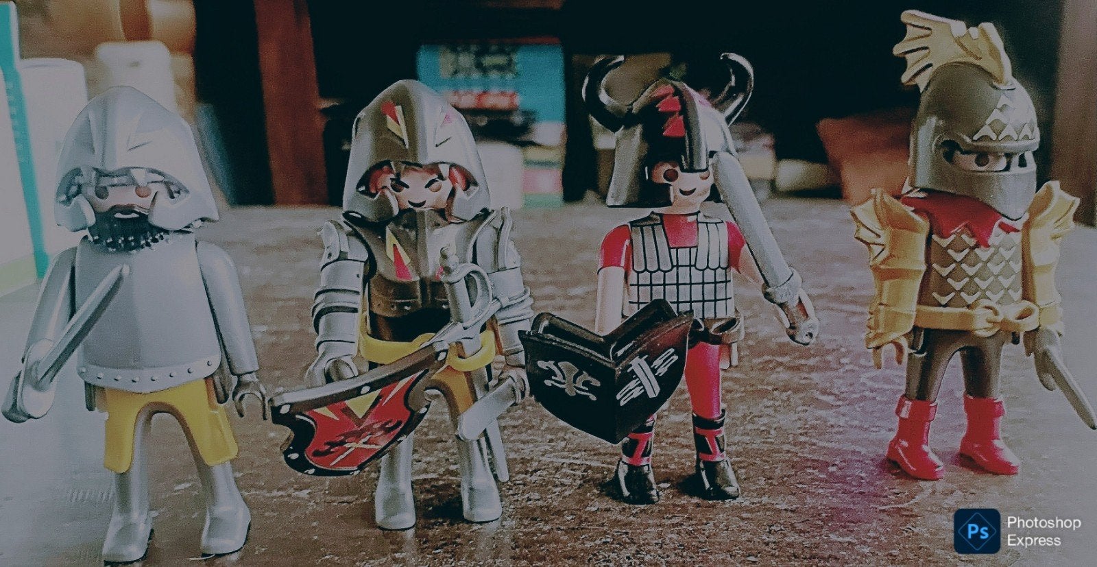 Playmobil Poppetjes 4X Stuks Ridders, Ophalen of Verzenden, Gebruikt, Los playmobil