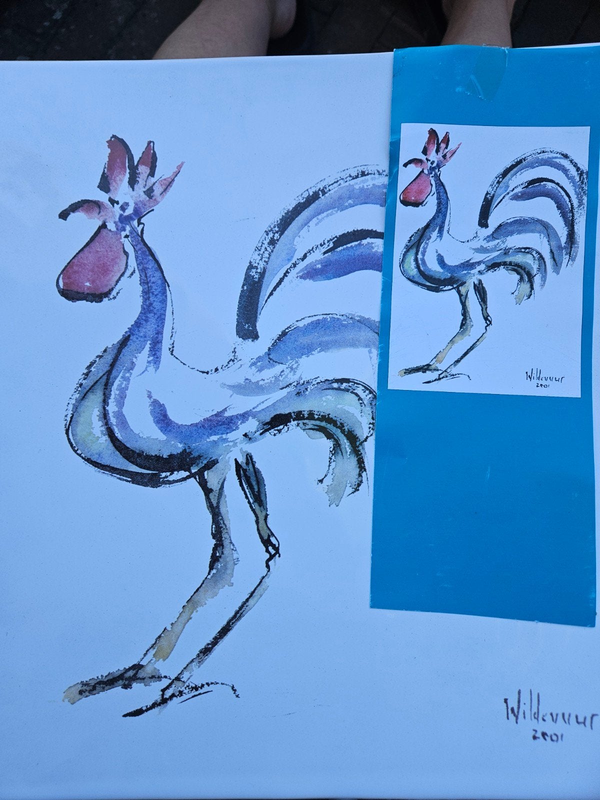 Decoratief bord "Haantje" van Schoonhoven Keramiek, Ophalen of Verzenden