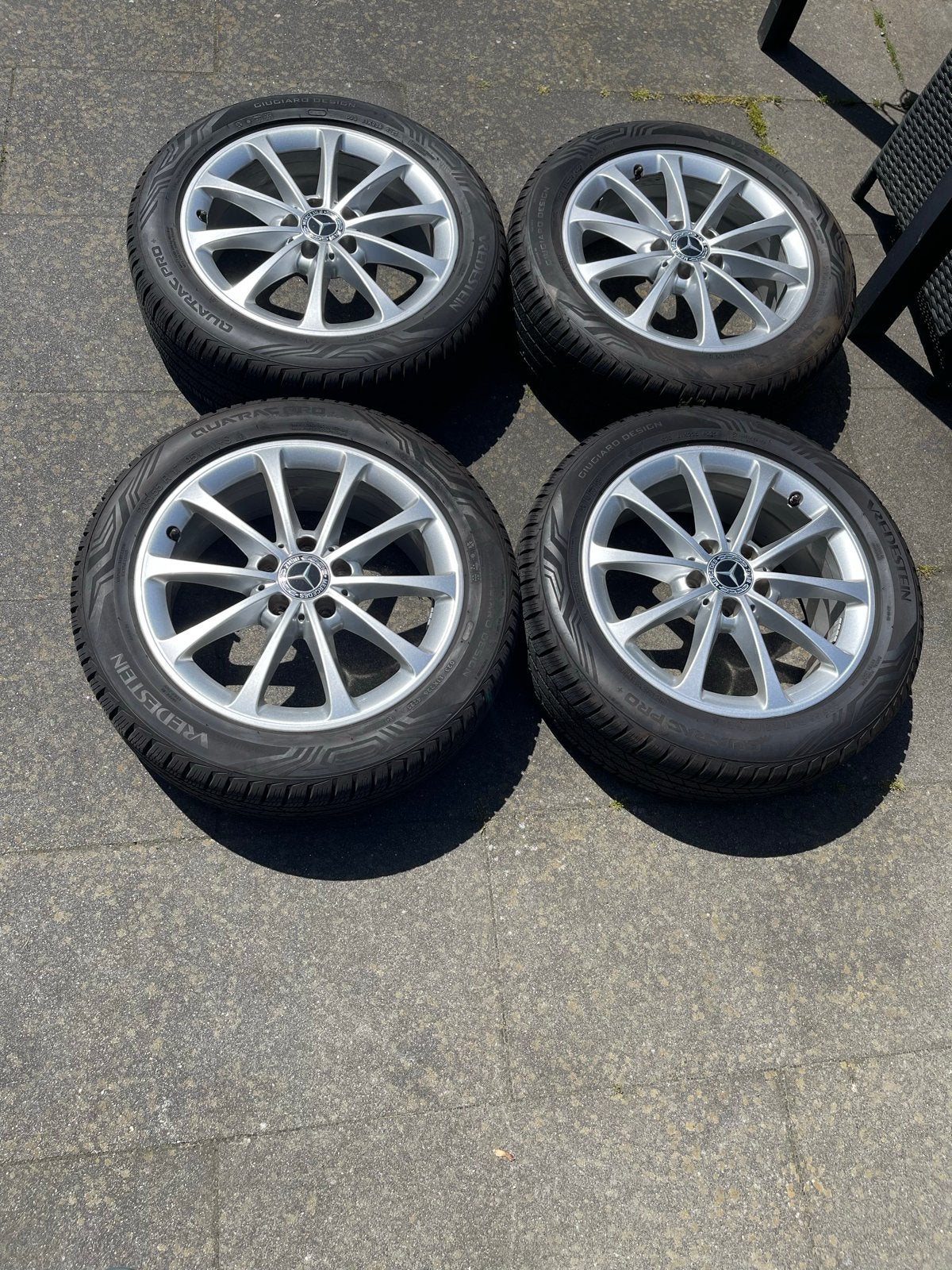 Mercedes-Benz 17 inch All-Season Banden en Velgen, Ophalen, Gebruikt, Banden en Velgen, 17 inch
