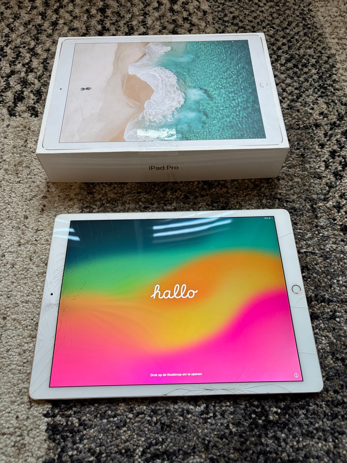 iPad Pro 12,9 inch 64GB met schermschade, 13 inch of meer, Ophalen of Verzenden, Apple iPad Pro, Niet werkend