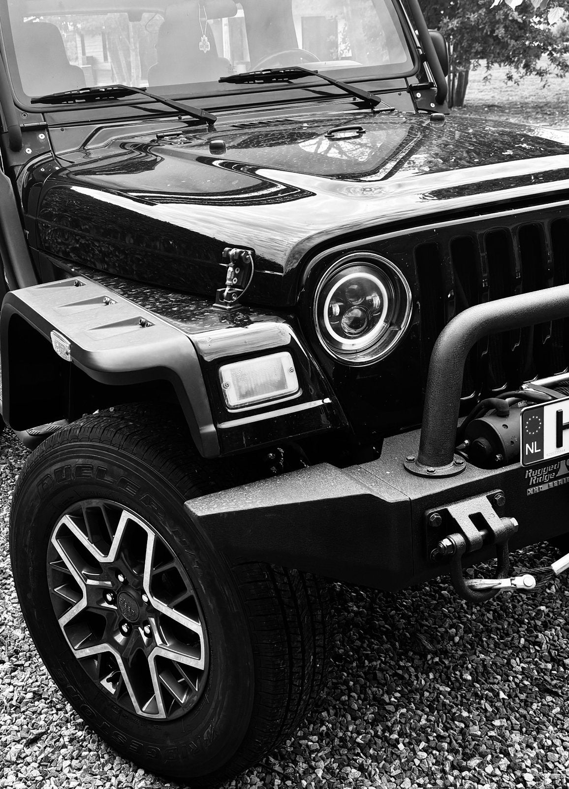 Jeep Wrangler 2.4 Zwart - 143PK - slechts 59964km - 2005, Auto's, 450 kg, 2000 kg, 4 stoelen, Zwart
