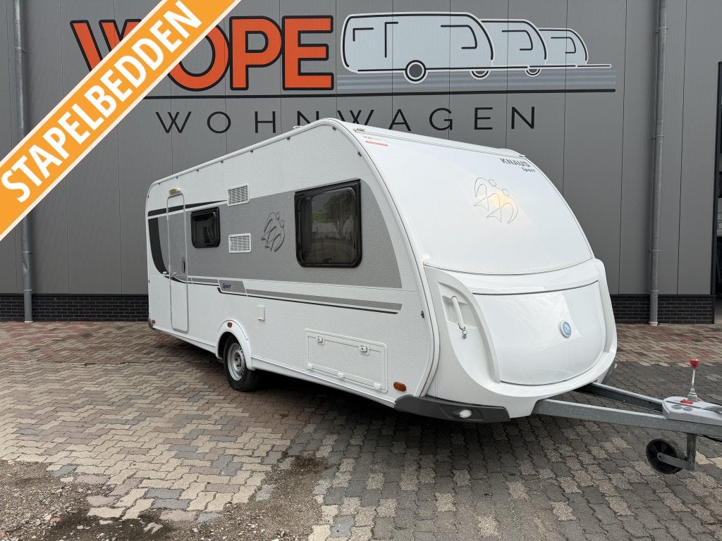 Knaus Sport 500 QDK MET MOVER & TENT, Caravans en Kamperen, Bedrijf, Schokbreker, Dwarsbed, Knaus