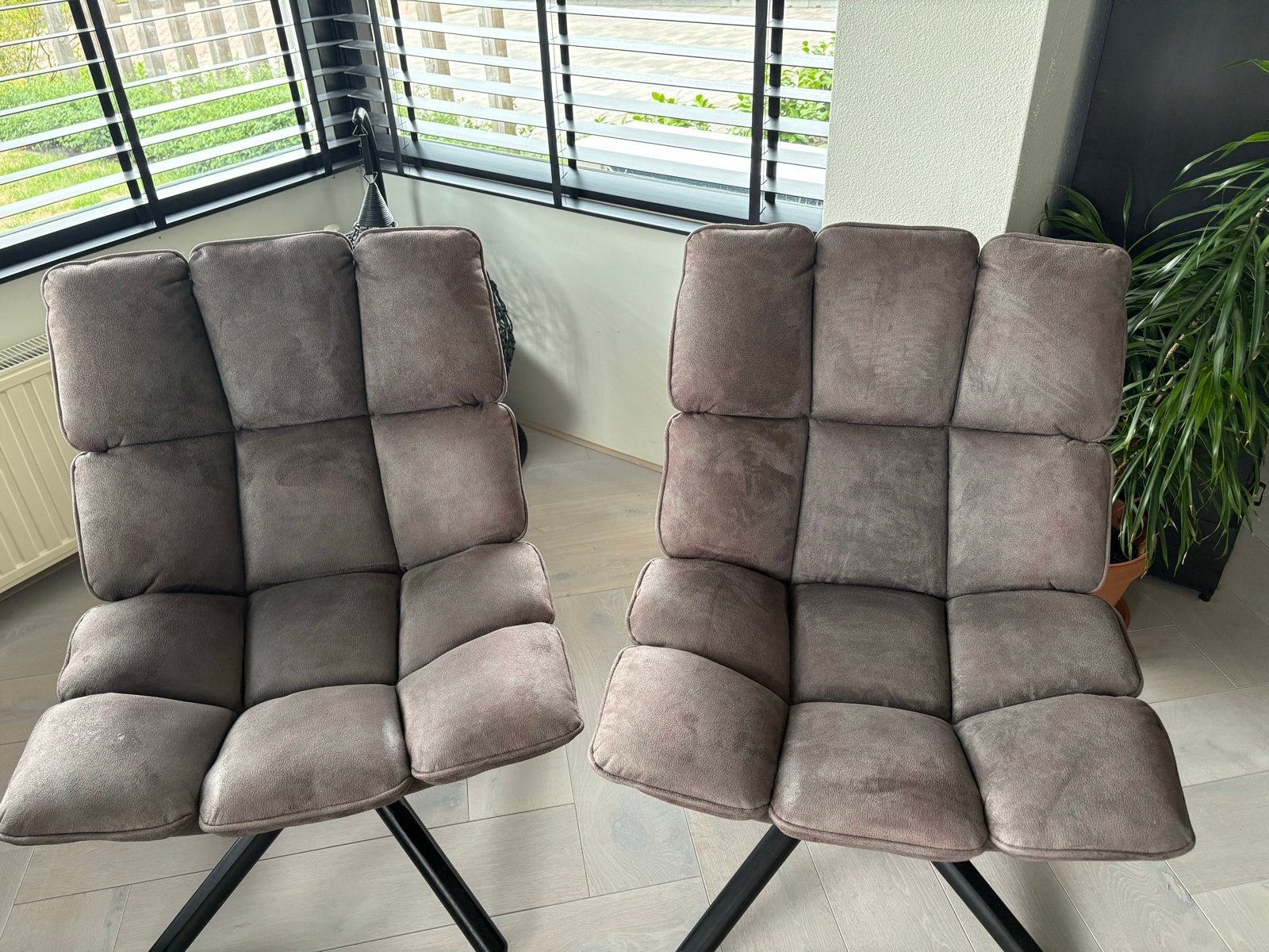 Set van 2 comfortabele draaibare fauteuils, Ophalen, Gebruikt, Twee, Overige kleuren