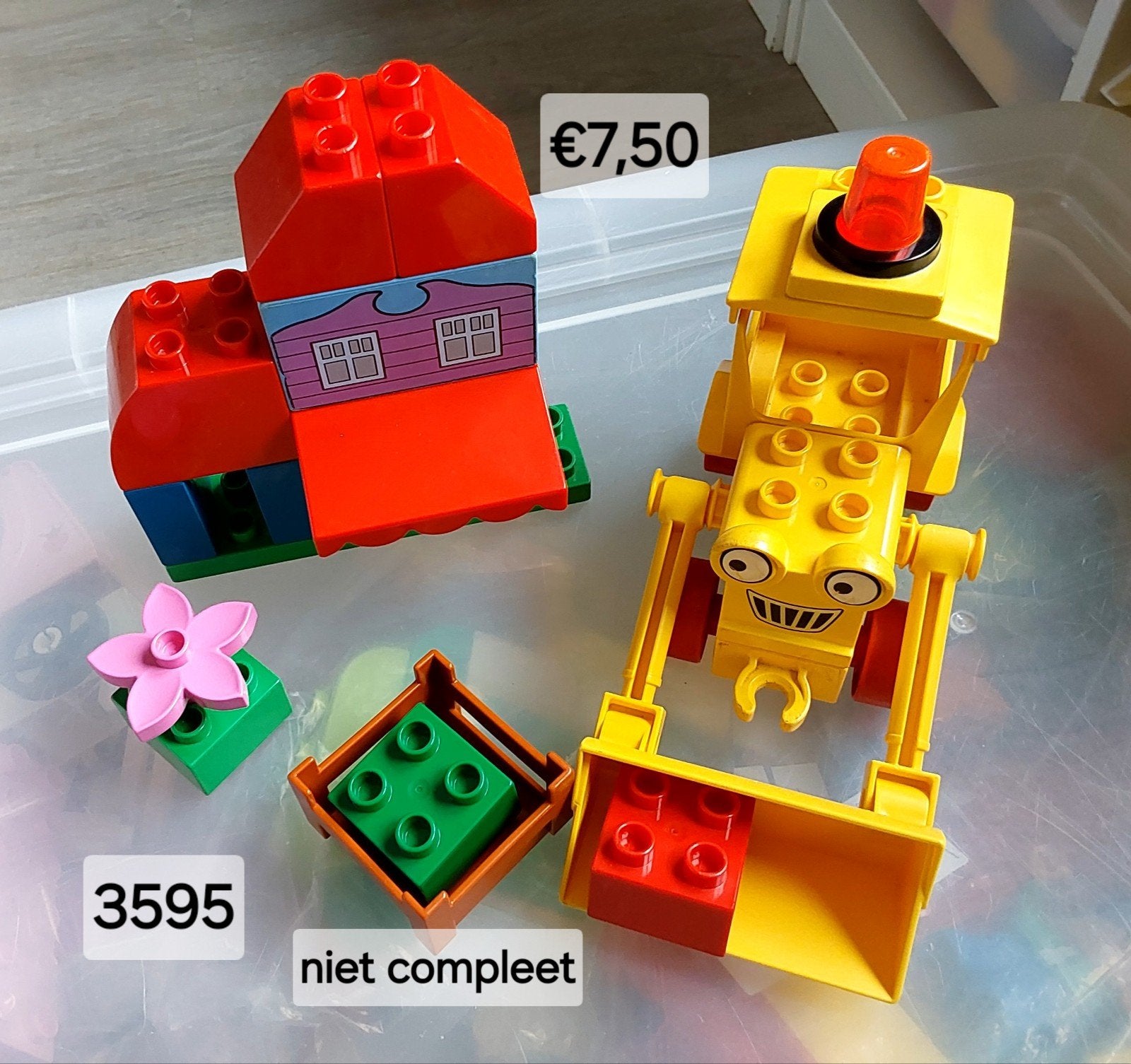 Duplo set:, Scoop  van Bob de Bouwer 🦋, Ophalen of Verzenden, Gebruikt