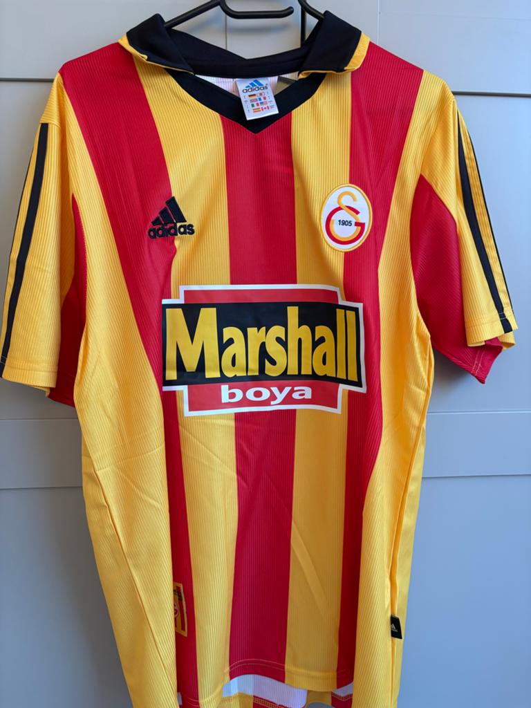 Galatasaray Hasan Sas Thuisshirt 2000-2001 Adidas Maat L, Kleding | Heren, Sportkleding, Nieuw, Voetbal, Maat 52/54 (L), Rood