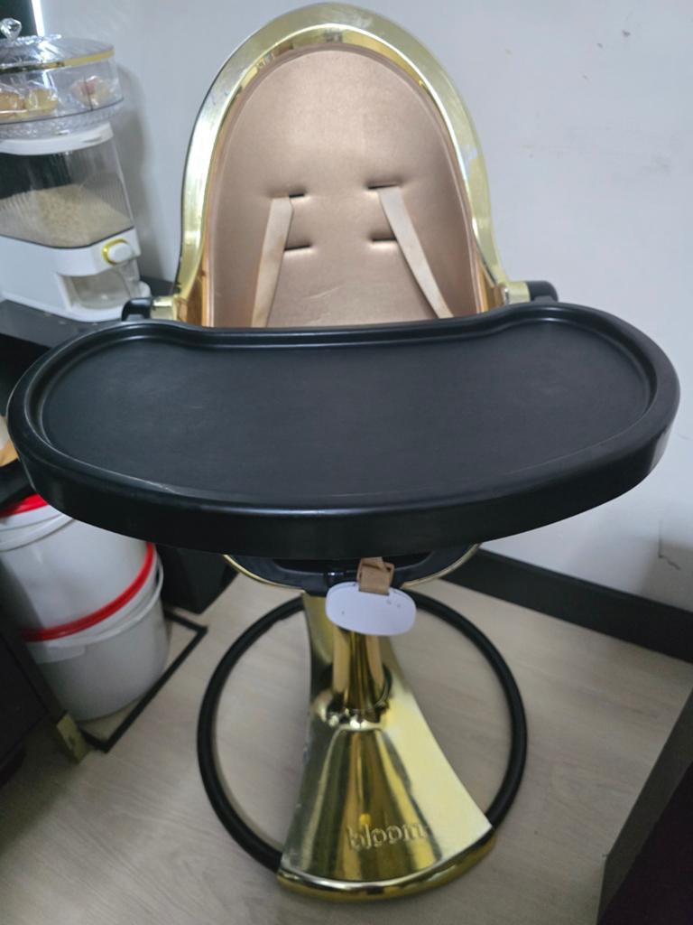 Luxe Bloom Fresco Chrome kinderstoel goud, Ophalen of Verzenden, Gebruikt, Overige typen, Gordel(s)
