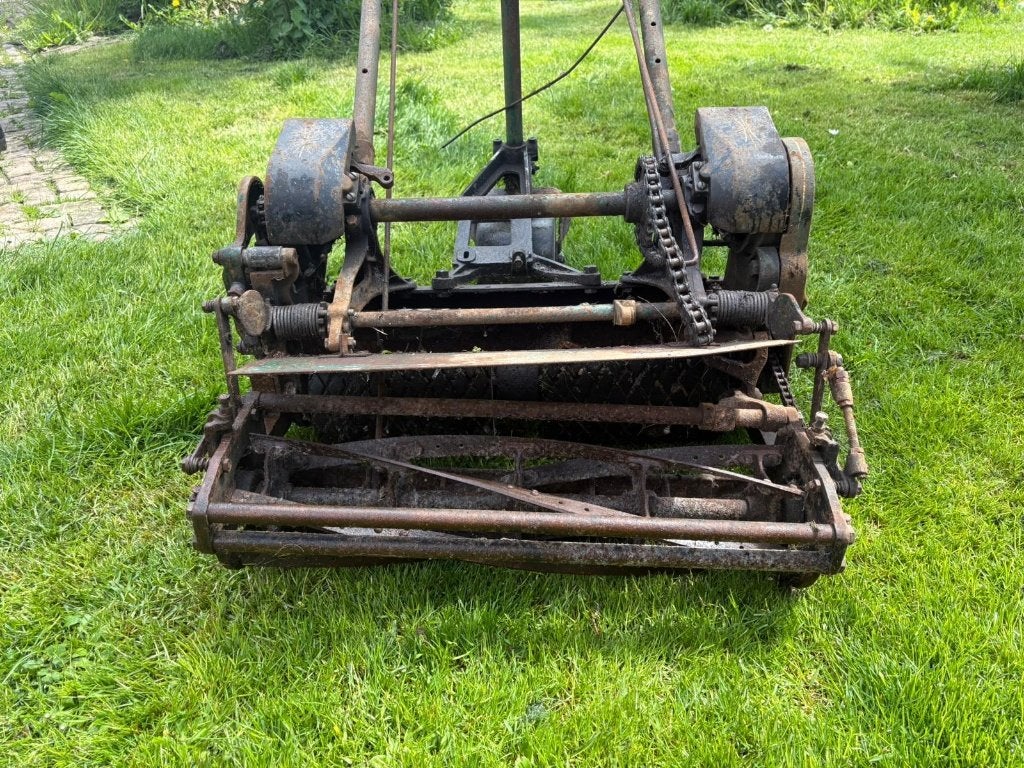 Vintage Locke kooimaaier USA, antiek industrieel collectors, Tuin en Terras, Ophalen, Gebruikt, Benzine-grasmaaier, 50 cm of meer