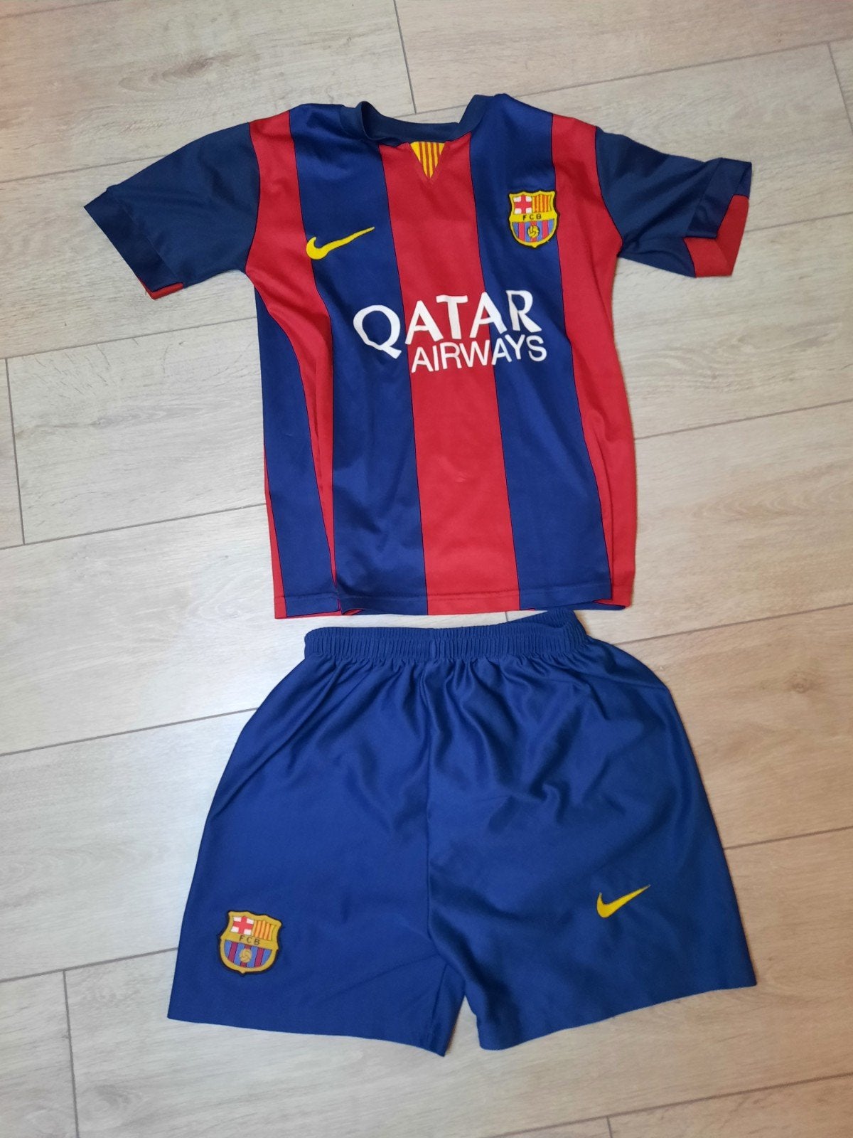 FC Barcelona Messi voetbaltenue voor kinderen, Ophalen of Verzenden, Gebruikt, Nike, Jongen of Meisje