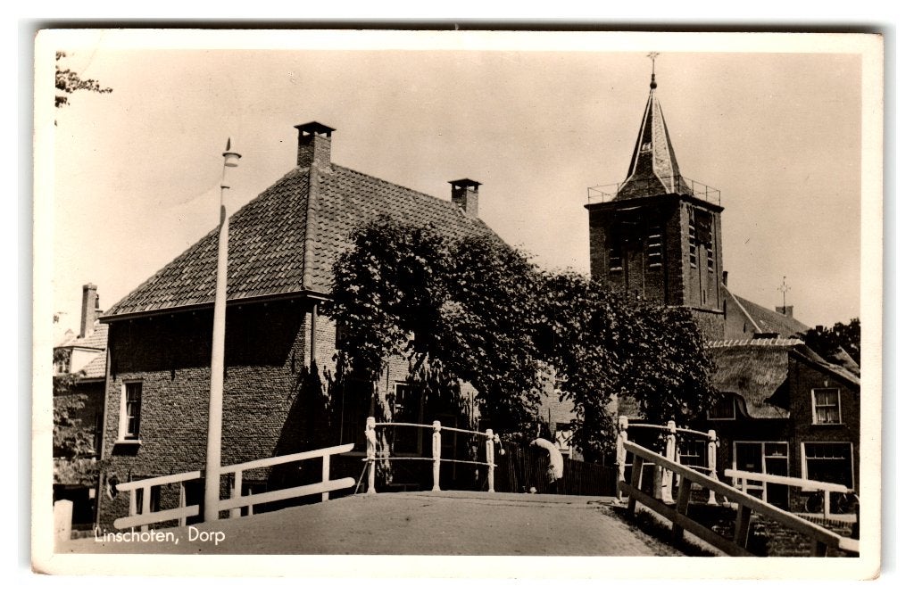 Linschoten, Dorp, Verzamelen, Verzenden, 1940 tot 1960, Gelopen, Utrecht