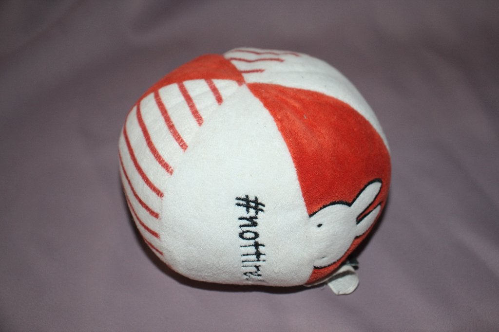 Nijntje knuffel pluche bal - rood wit - 13cm, Overige typen, Nijntje, Ophalen of Verzenden, Zo goed als nieuw