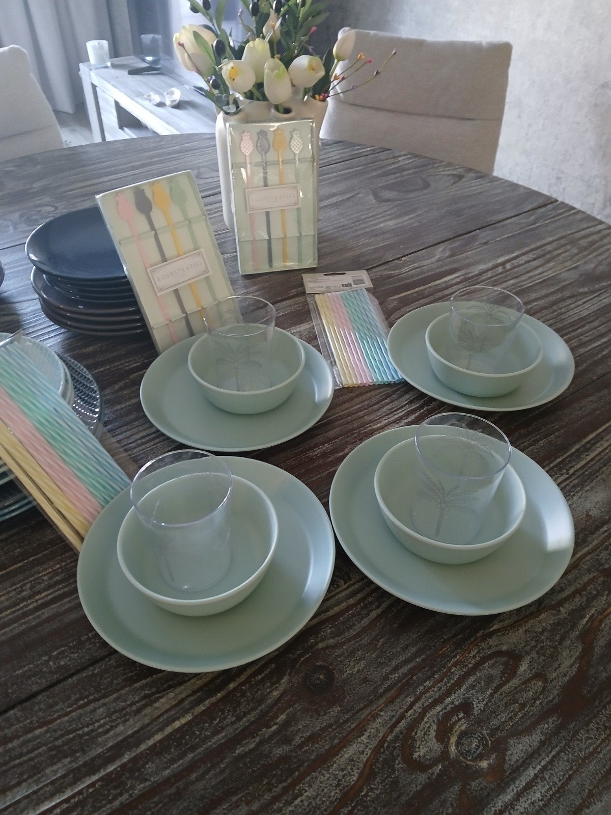 Nieuw Onbreekbaar Servies voor Jong en Oud - Huis of Camping, Ophalen of Verzenden, Nieuw, Kunststof, Compleet servies