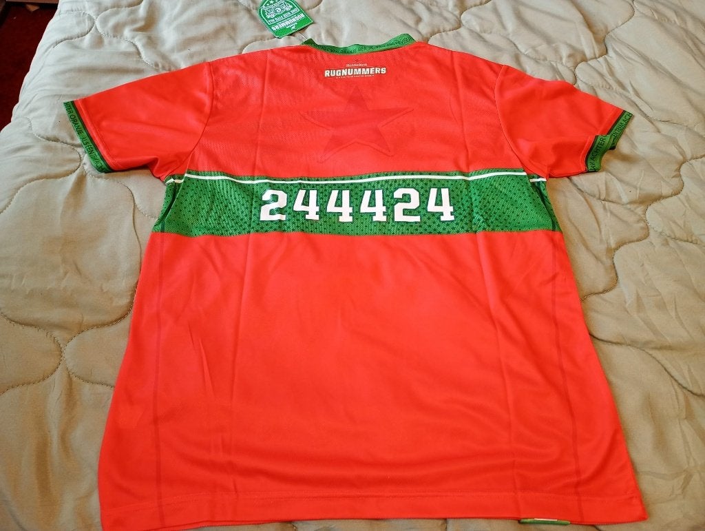 Rugnummer Shirt One Size Nieuwstaat Oranje / WK Voetbal, Ophalen, Maat 52/54 (L), Nieuw, Oranje