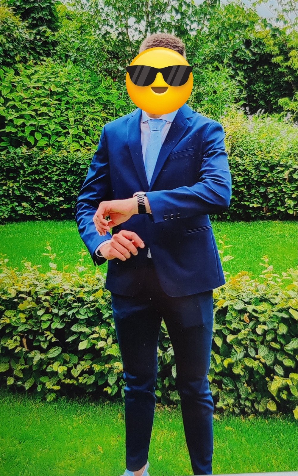 Drykorn heren pak maat m, marineblauw, Kleding | Heren, Kostuums en Colberts, Ophalen of Verzenden, Zo goed als nieuw, Blauw
