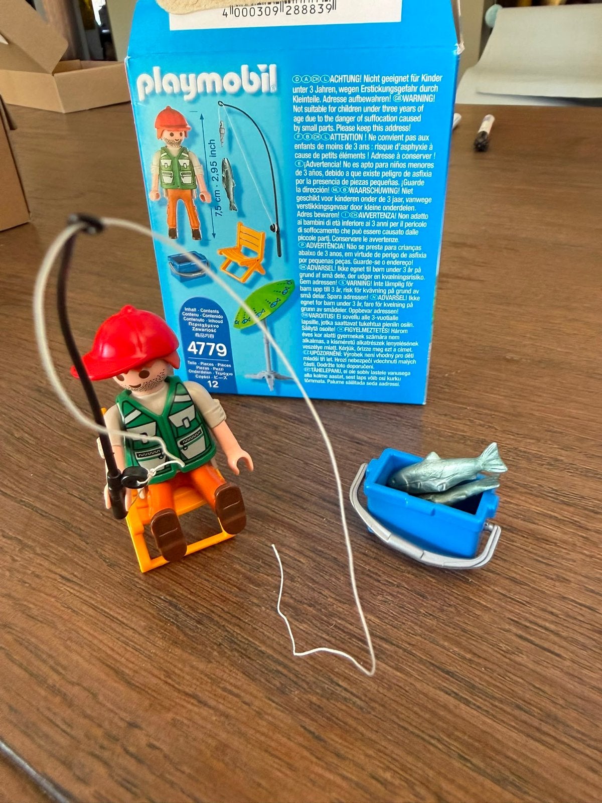 Playmobil Visser met uitrusting - Set 4779, Gebruikt, Complete set, Ophalen of Verzenden, Figuren