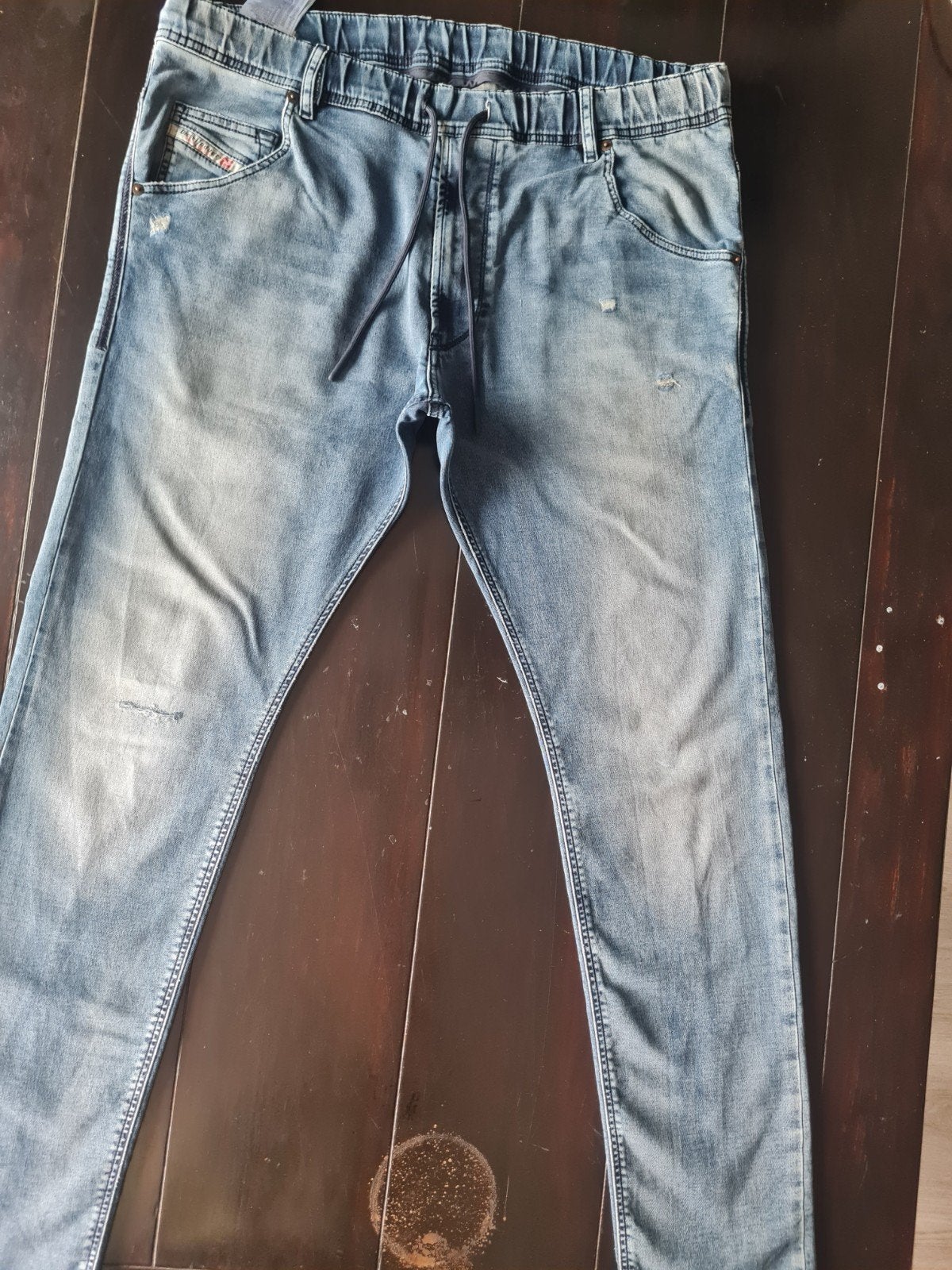 DIESEL KROOLEY NE SWEATPANTS STRETCH JOGJEANS SIZE 36/32!!, Kleding | Heren, Spijkerbroeken en Jeans, Ophalen of Verzenden, Zo goed als nieuw
