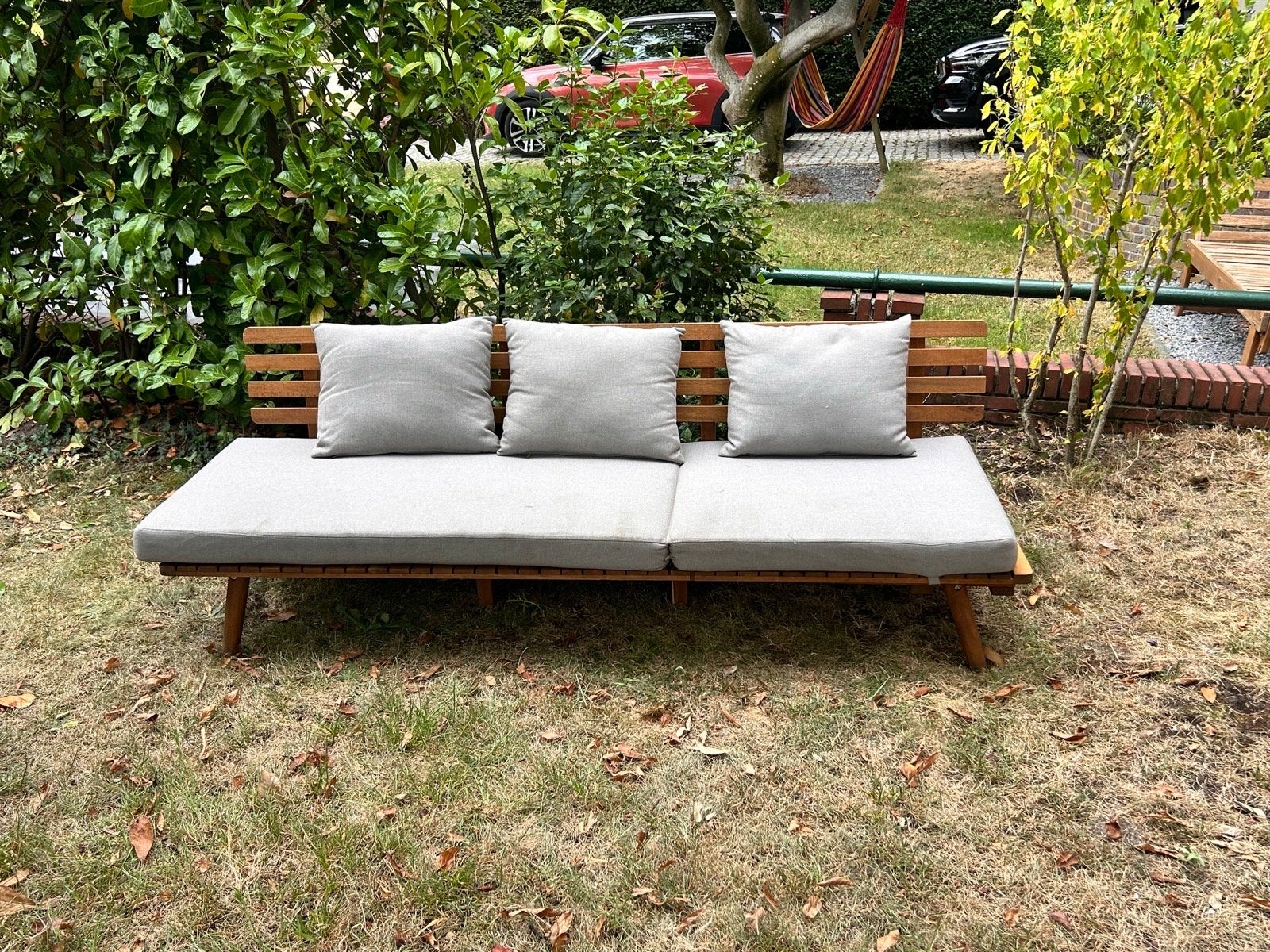 Nous Garden Tuinbank La Paloma met hoes, Ophalen, Gebruikt, Hout