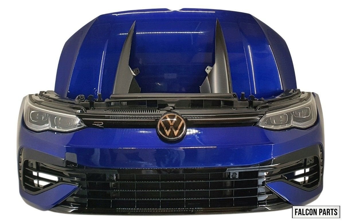VW GOLF 8 VIII R COMPLETE VOORKOP. VOORBUMPER, ZIJSCHERMEN,, Auto-onderdelen, Gebruikt, -, Volkswagen, -