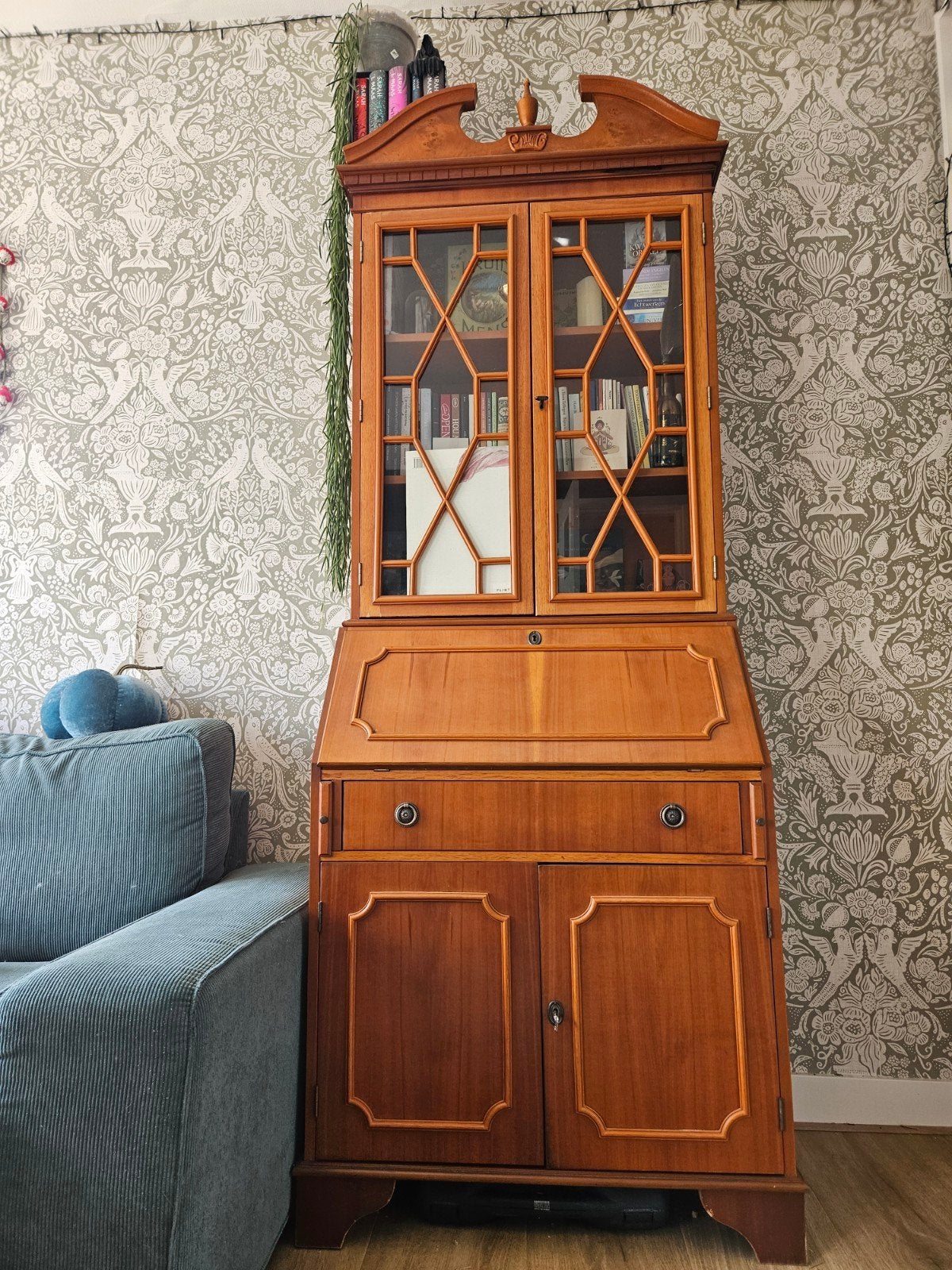 Antiek tweedelig secretaire, Ophalen of Verzenden