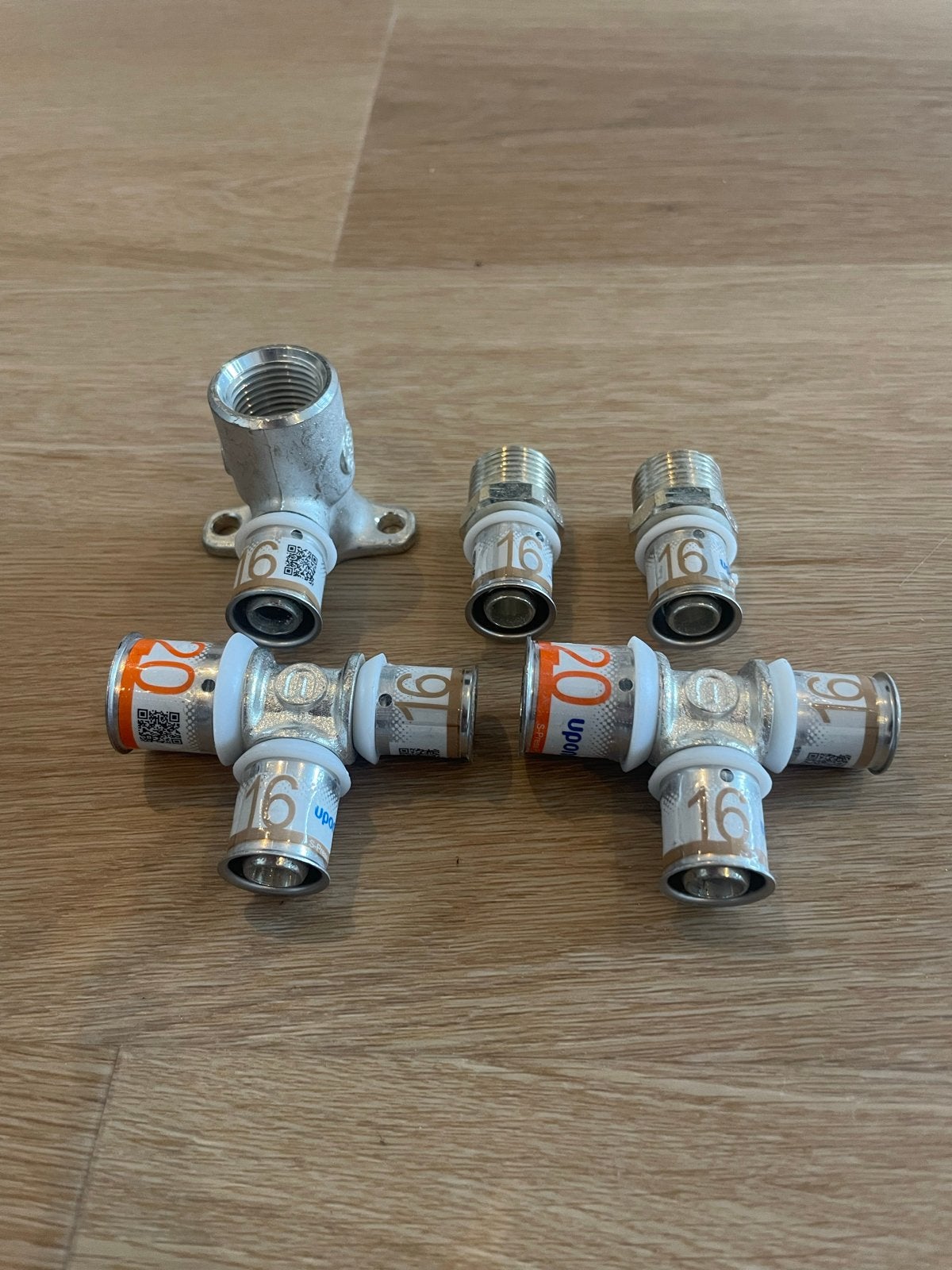 Uponor S-Press Plus fittingen 16 mm mix, Ophalen of Verzenden, Nieuw, Koper, Overige typen