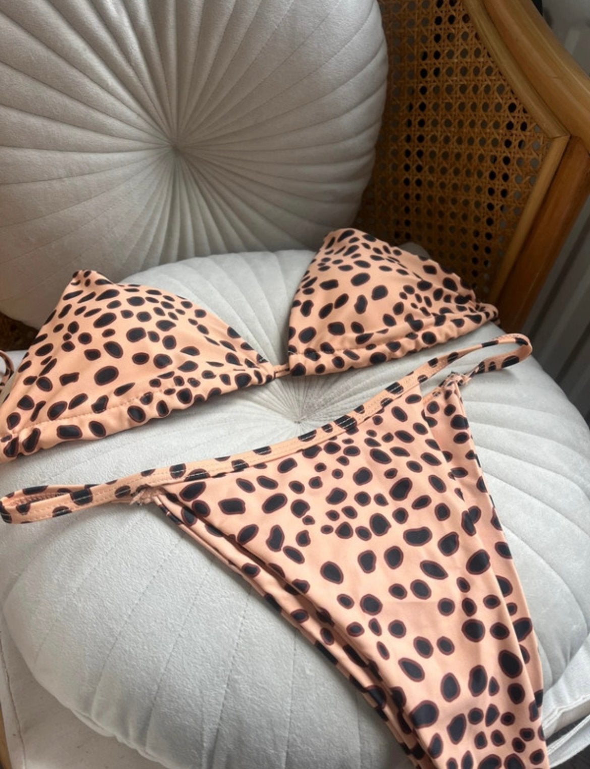 Cheetah Print Bikini Set, Ophalen of Verzenden, Nieuw, Beige, Bikini