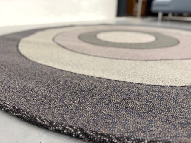 Nieuw Csrugs Circular Vloerkleed Wol Design Tapijt Rond D220, Huis en Inrichting, Csrugs, Rond, Ophalen of Verzenden, 200 cm of meer