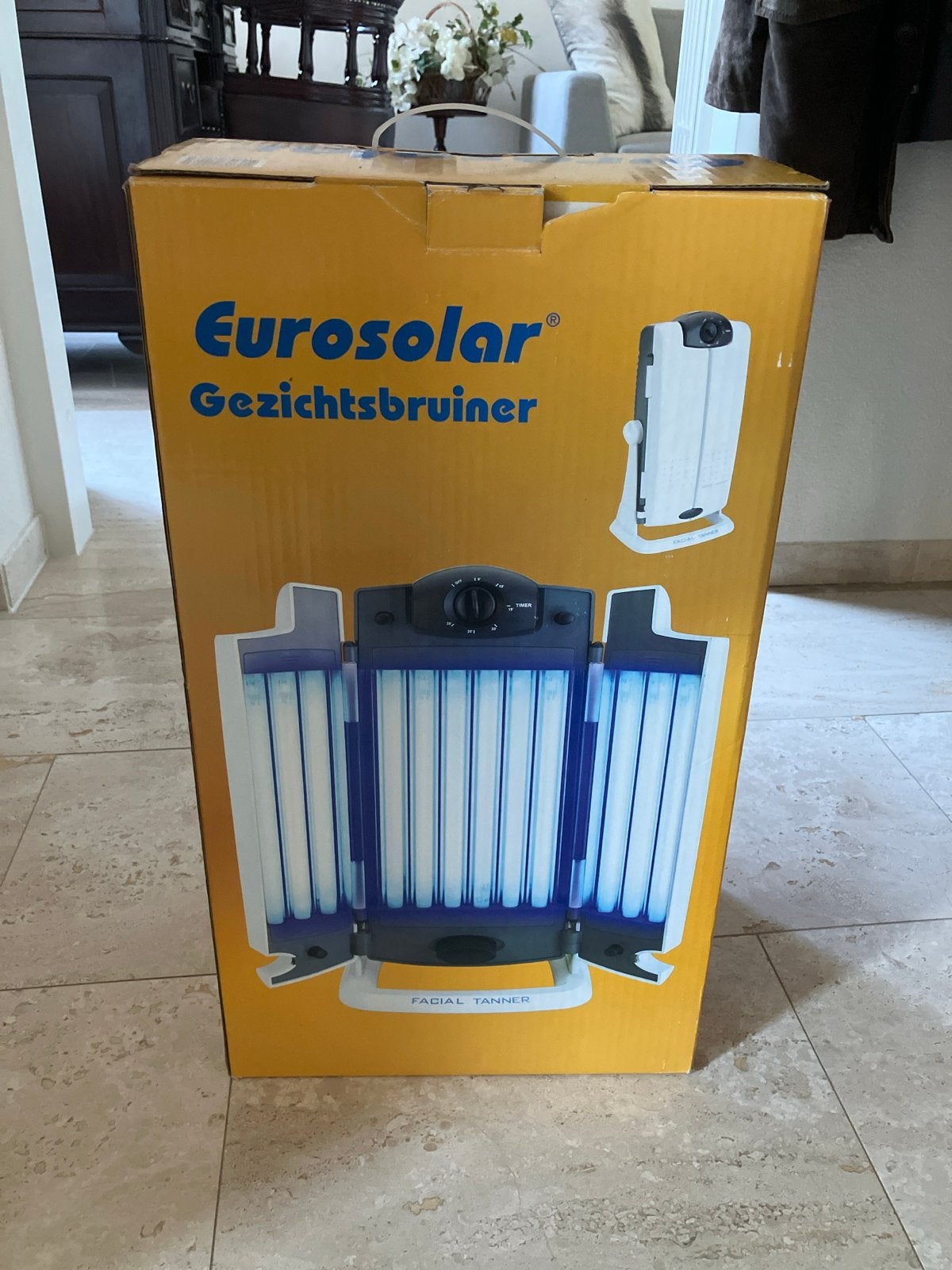 Eurosolar Gezichtsbruiner up - Voor een natuurlijke teint, Witgoed en Apparatuur, Zonnebanken en Gezichtsbruiners, Verzenden, Zo goed als nieuw