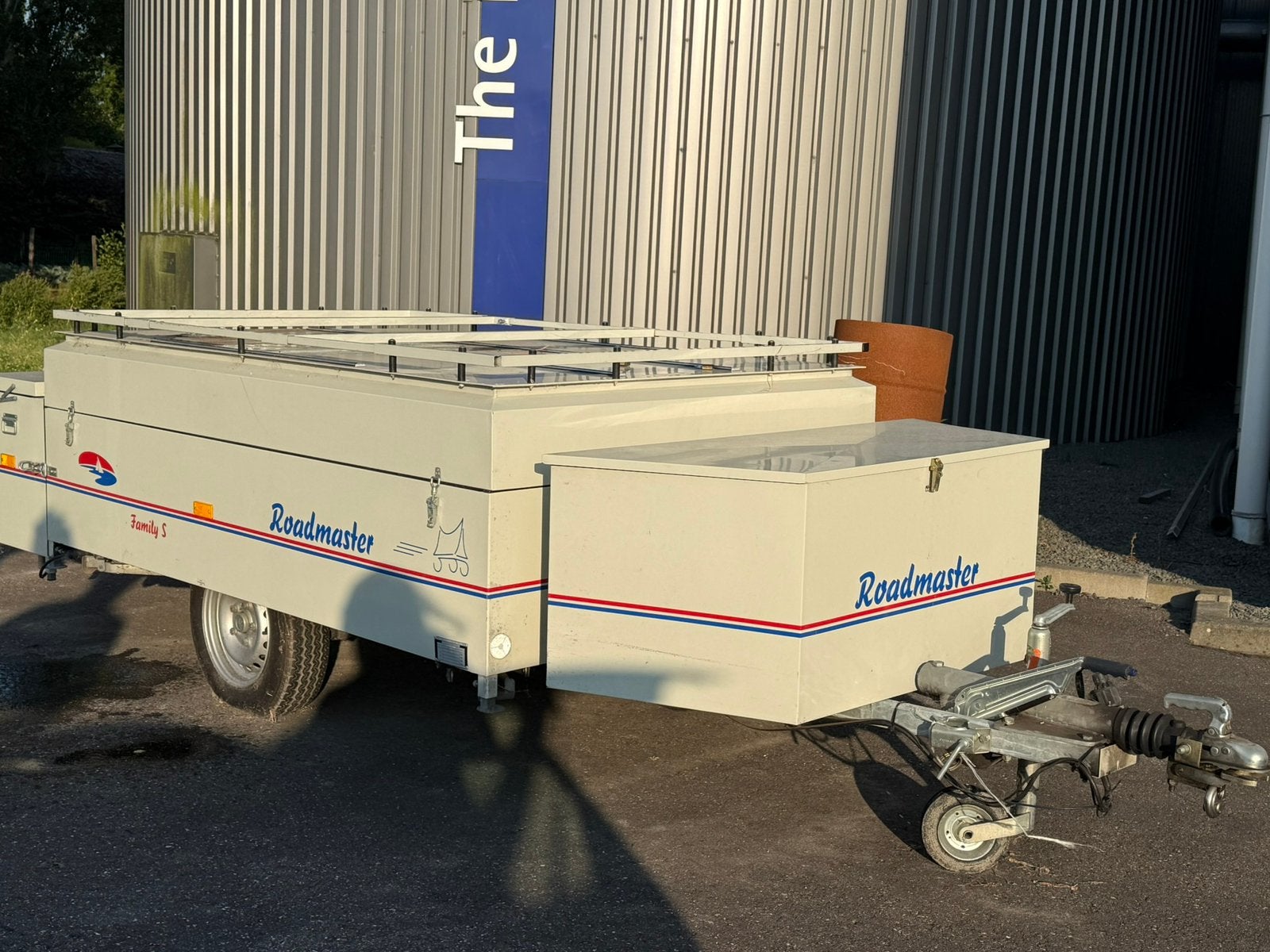 Roadmaster Family S vouwwagen – compleet & netjes, Caravans en Kamperen, Blauw, Aanwezig, Tot en met 4, Ophalen