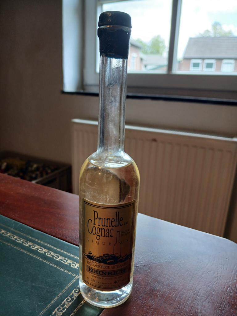 Prunelle Cognac Liqueur - Heinrichs - Mini Flesje, Ophalen of Verzenden, Gebruikt