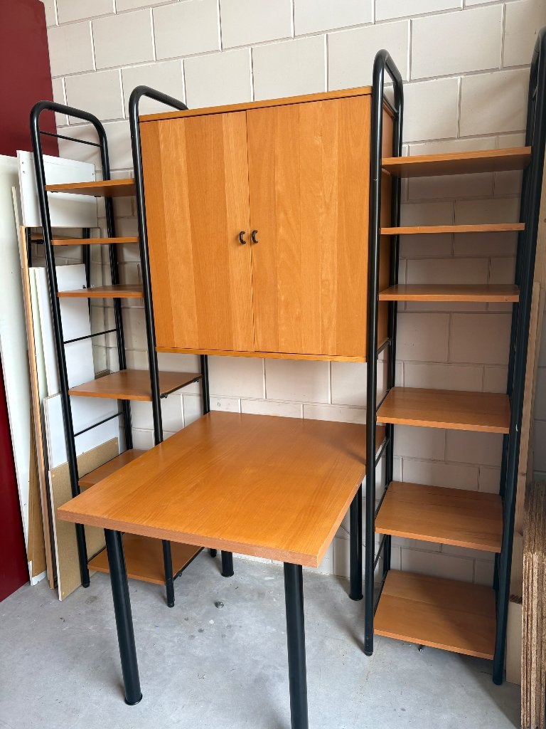 IKEA Niklas kast/bureau uit de jaren '80 - Zeer netjes, Huis en Inrichting, Kasten | Wandmeubels, Overige houtsoorten, Met deur(en)