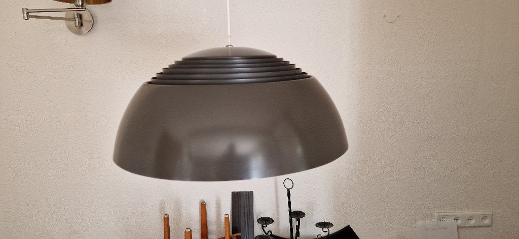 Vintage A.J. Royal hanglamp - Louis Poulsen - Arne Jacobsen, Ophalen, Gebruikt, Metaal