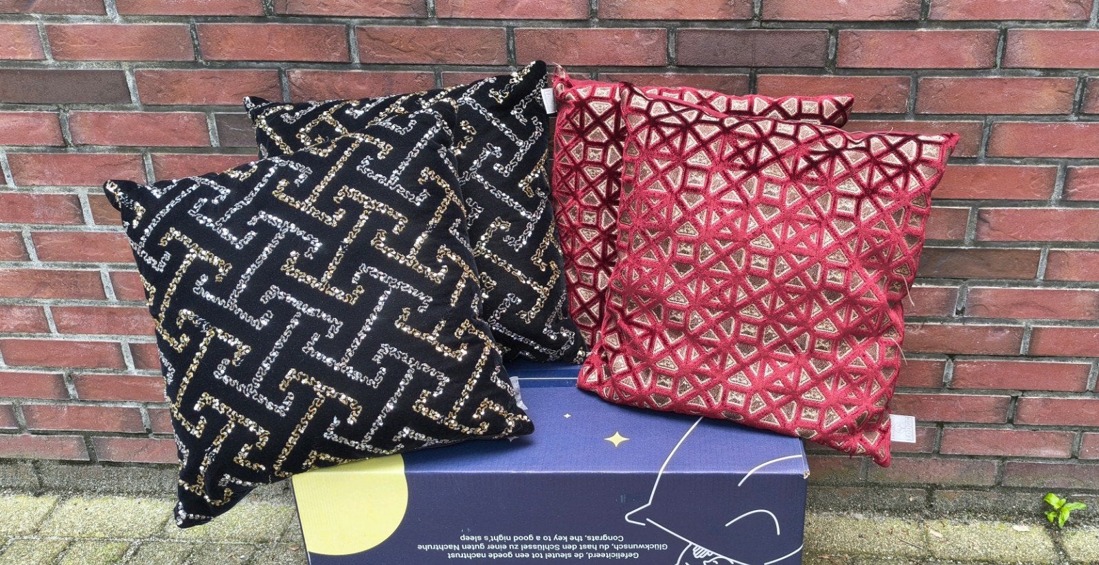 Mooie, Luxe kussens, Huis en Inrichting, Woonaccessoires | Kussens, Ophalen of Verzenden, Zo goed als nieuw, Vierkant