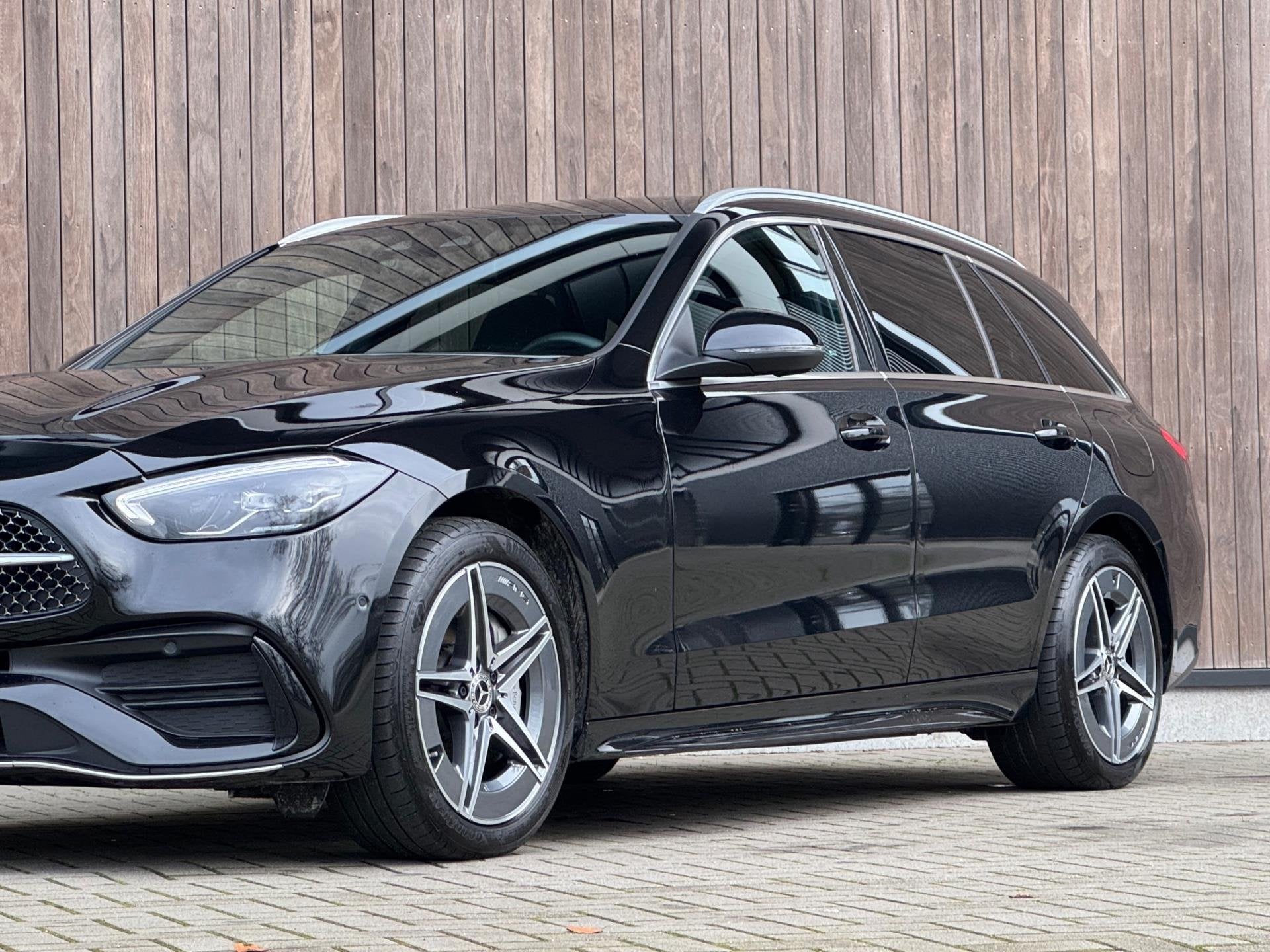Mercedes-Benz C-klasse Estate C300 e AMG Line / Trekhaak /, Auto's, Automaat, Achterwielaandrijving, Zwart, 4 cilinders