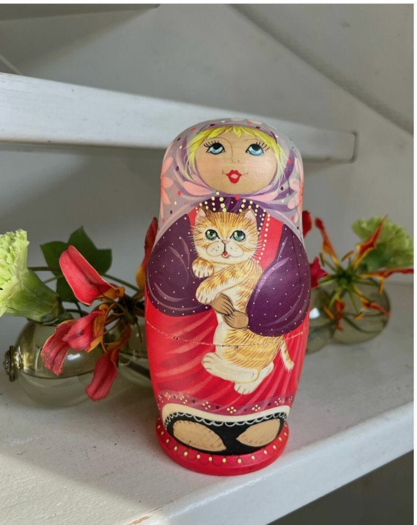 Matroesjka-pop, handgeschilderd, Rusland, Verzamelen, Verzenden, Huis en Inrichting
