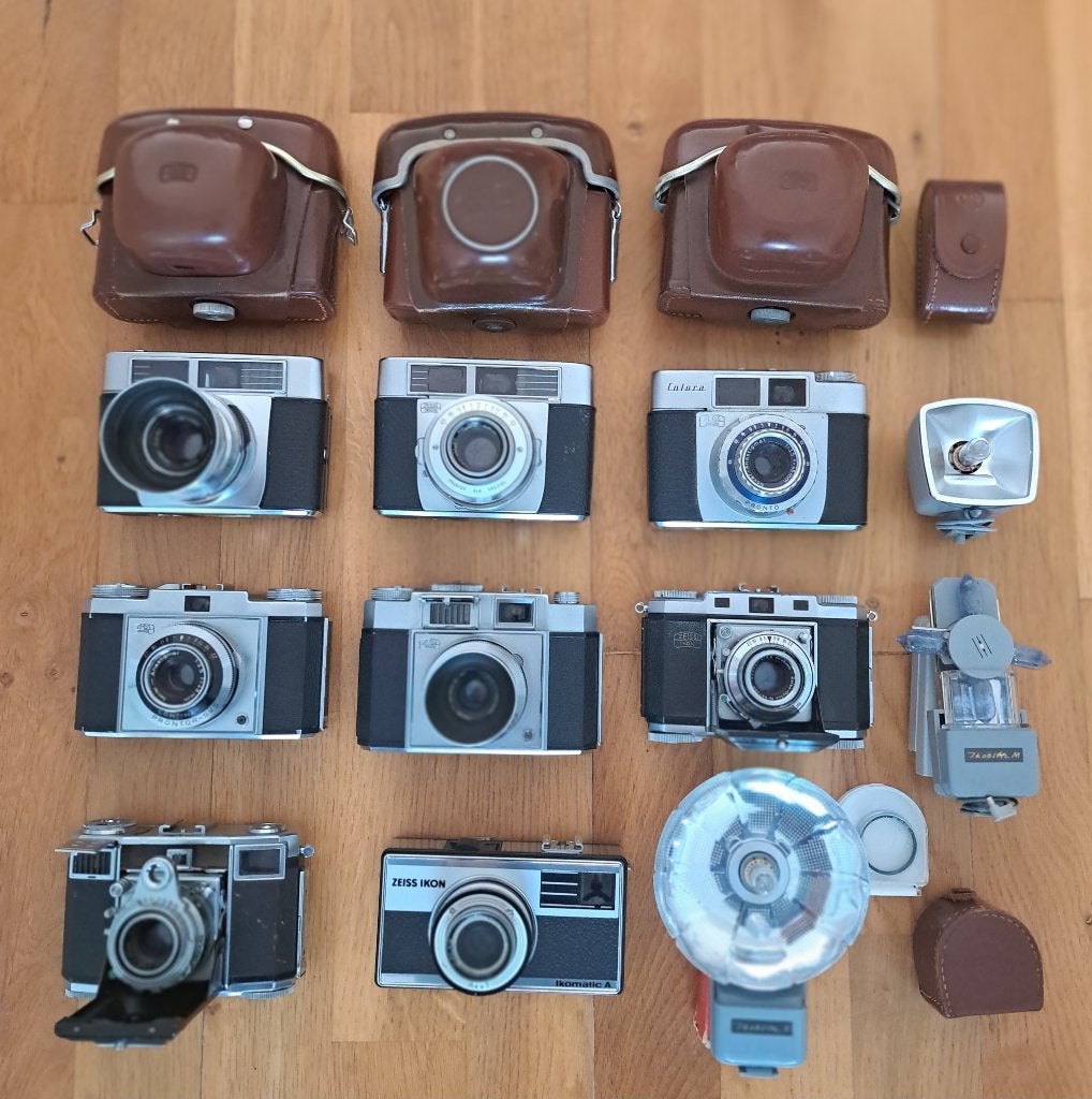 8 x Zeiss Ikon Camera, Audio, Tv en Foto, Ophalen of Verzenden, Gebruikt, Compact, Overige Merken