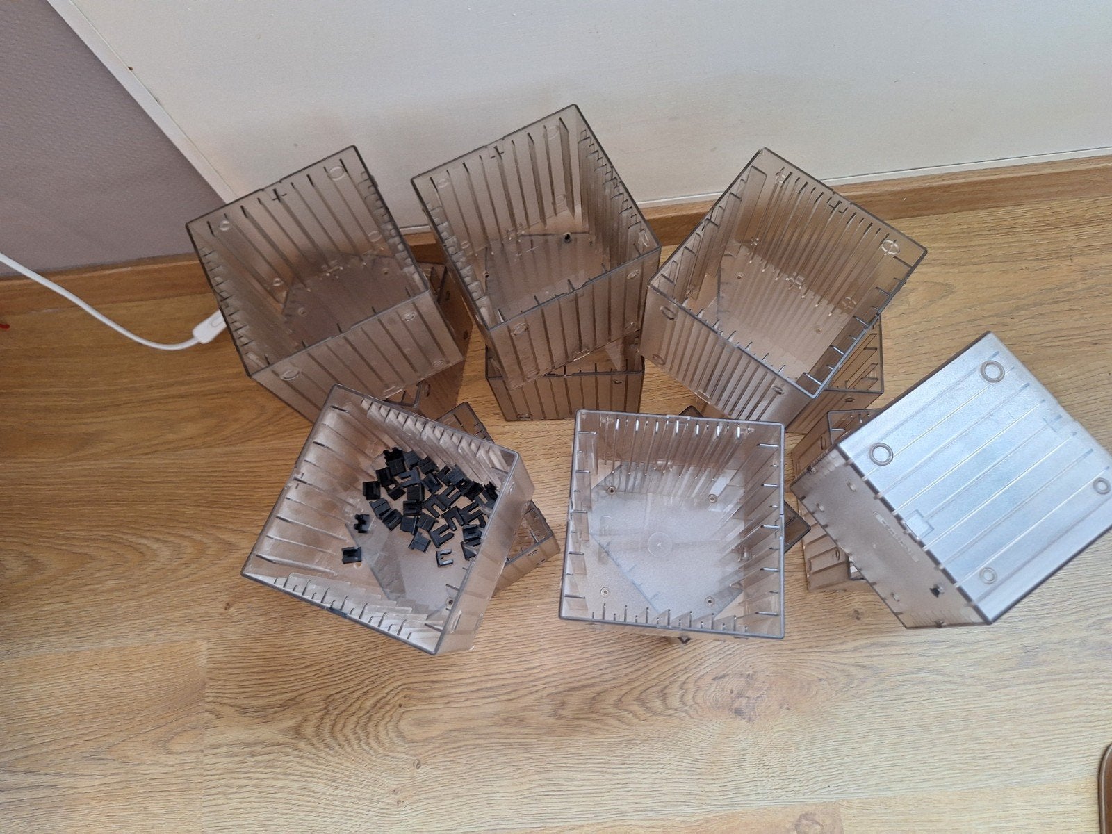 CD opbergboxen 12 stuks. - 8 CD's per box, Ophalen of Verzenden, Gebruikt, Kunststof, Cd's