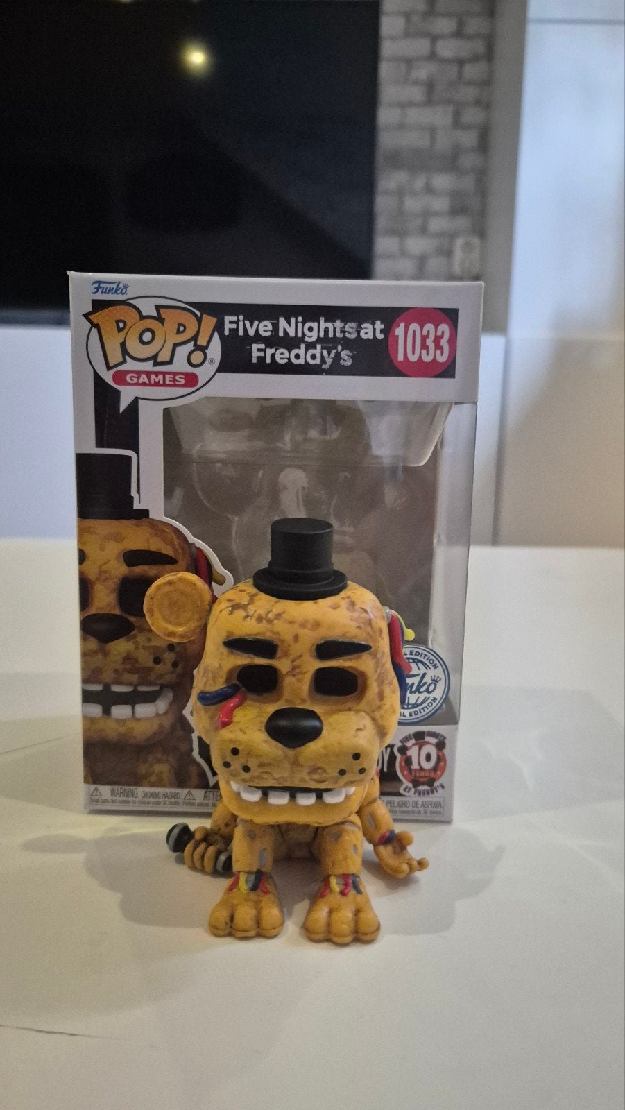 Funko Pop! Withered Golden Freddy #1033 FNaF, Ophalen of Verzenden, Zo goed als nieuw