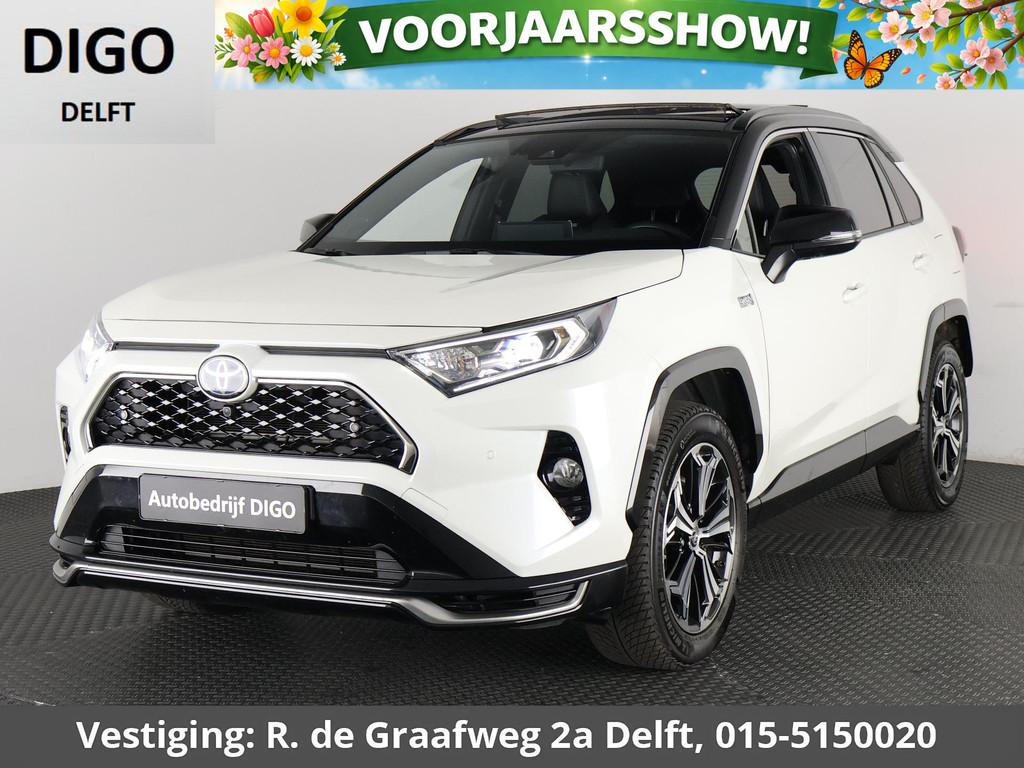 Toyota RAV4 2.5 Plug-in Hybrid AWD Bi-Tone Plus | 1500 KG tr, Auto's, Toyota, Automaat, Gebruikt, 4 cilinders, Wit