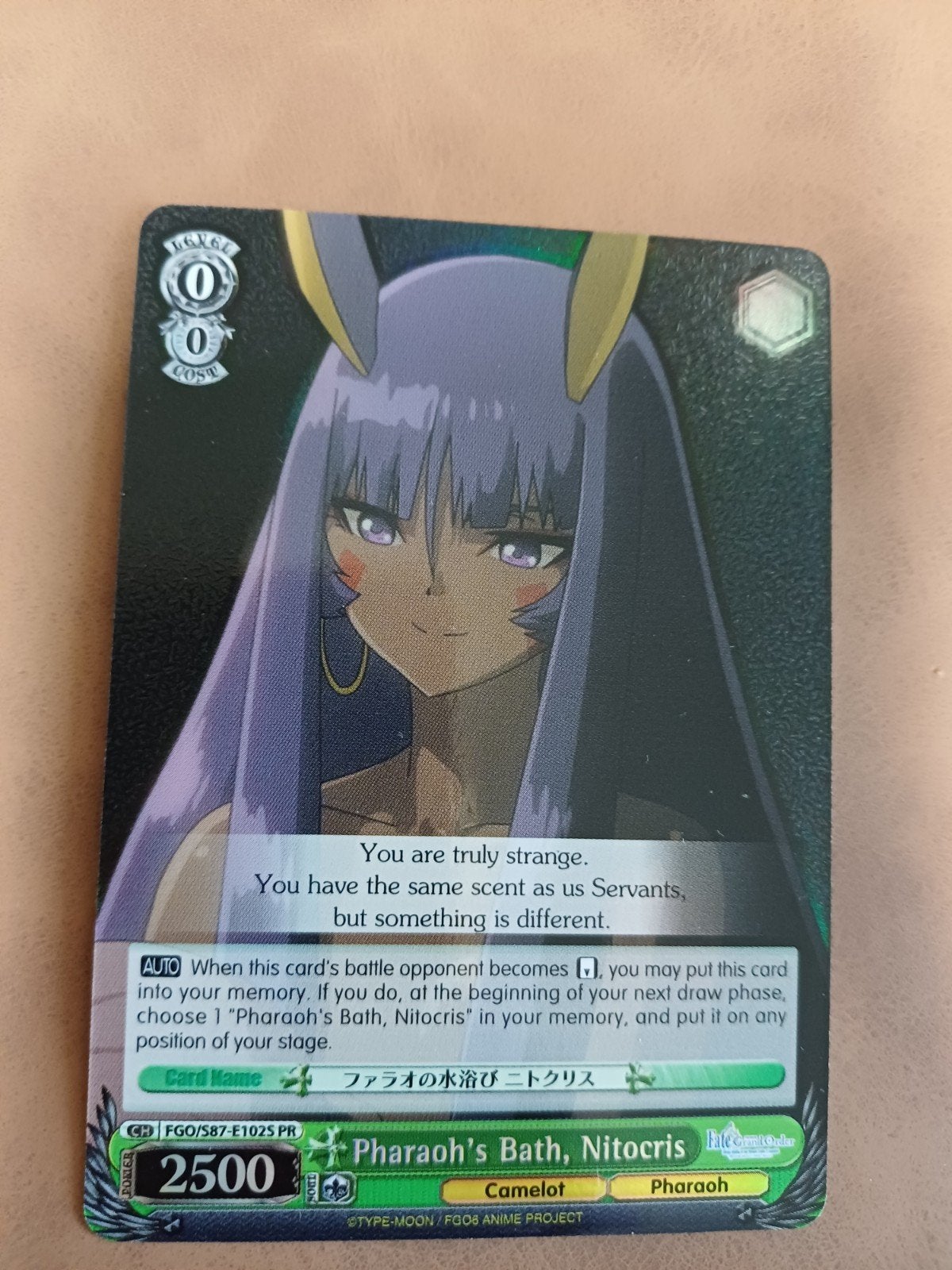 Pharaoh's Bath, Nitocris - Weiss Schwarz TCG FOIL, Ophalen of Verzenden