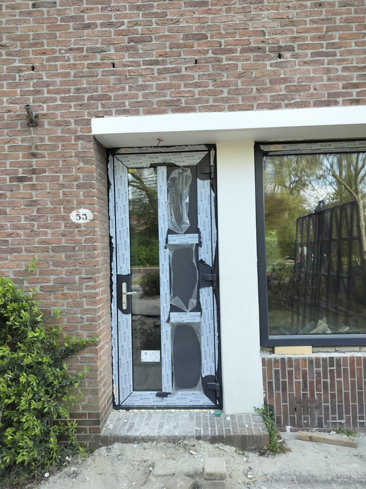 Nieuwe kunstof buitendeur met triple glas, Doe-het-zelf en Verbouw, Ophalen, 80 tot 100 cm, 215 cm of meer, Nieuw