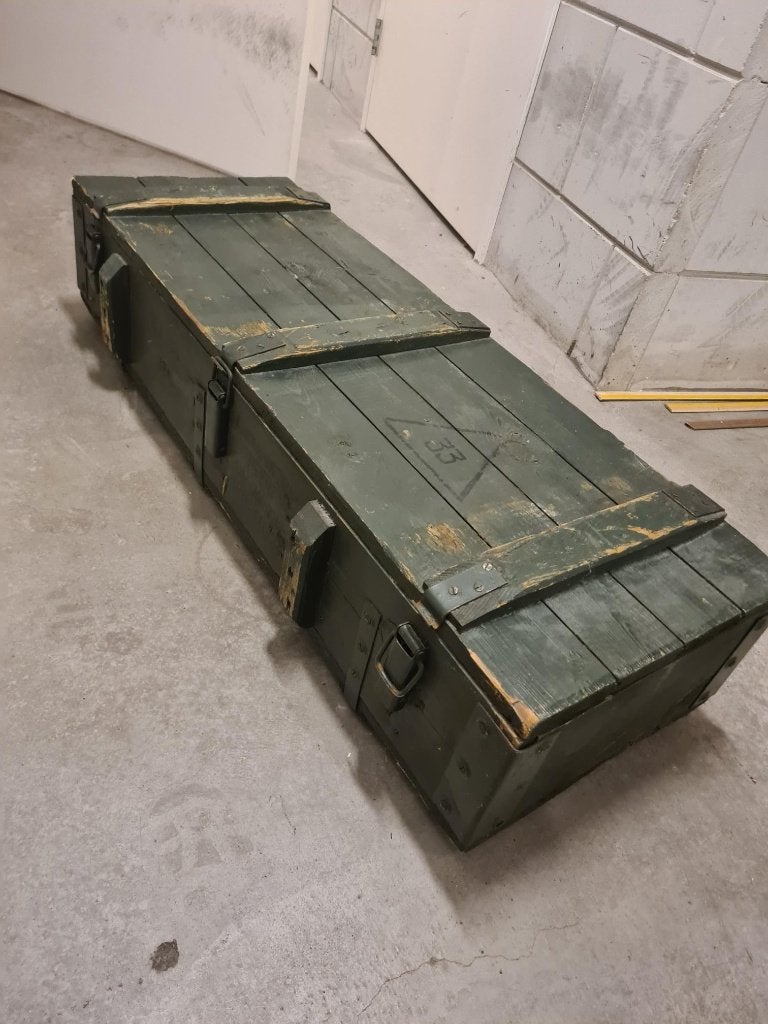 Legerkist, Ophalen, Minder dan 50 cm, Gebruikt, 100 tot 150 cm