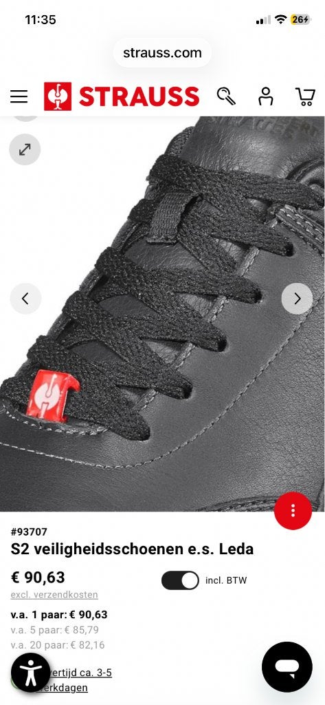 Werkschoenen, Ophalen of Verzenden, Zo goed als nieuw