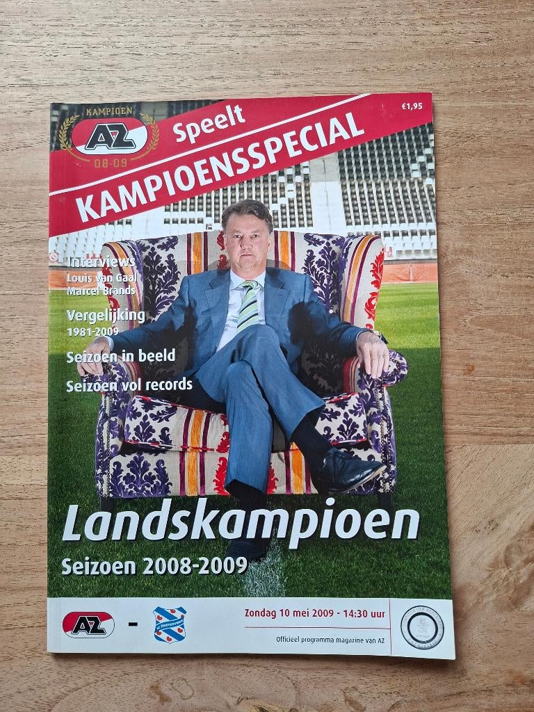 AZ kampioensspecial 08/09, Ophalen of Verzenden, Zo goed als nieuw, AZ, Boek of Tijdschrift