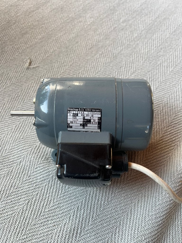 Groschopp elektromotor 220V-5000RPM, Ophalen of Verzenden, Zo goed als nieuw, Elektromotor, 1800 rpm of meer