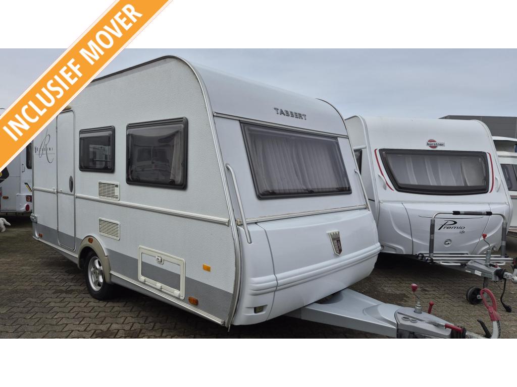 Nette Tabbert Rossini 400 mover, omnistor, voortent, Standaardzit, Tabbert, Bedrijf, Kachel