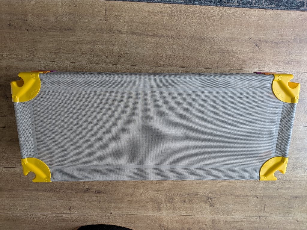 Set van 2 Wesco kinder Stapel bedjes / Rustbedjes (130 cm), Kinderen en Baby's, Babywiegjes en Ledikanten, Ophalen, Gebruikt, Reisbedje